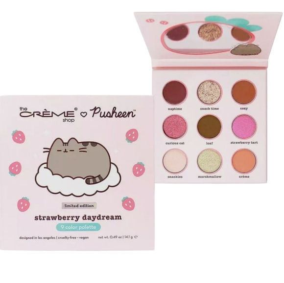 BOGO@50% the Crème shop x Pusheen strawberry daydream 9 Color Palette - Picture 1 of 13